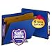 Smead End Tab Classification Folder, Letter, Straight, 2 Dividers, Dark Blue, 10 per Box (26784)