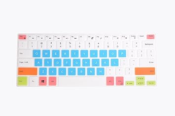 Amazon Com Keyboard Cover For Dell Inspiron 13 5368 5370 5378 5379 7368 7386 Inspiron 15 5568 5578 5579 5580 5585 5591 7569 7580 7586 Laptop White Blue Home Audio Theater
