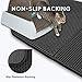 WePet Cat Litter Mat, Kitty Litter Trapping Mat, Large Size, Honeycomb Double Layer, No Phthalate, Urine Waterproof, Easy Clean, Scratch Scatter Control, Catcher Box Pads Rug Carpet 30x23 Inch Black