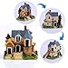 Zealor 12 Pieces Miniature Fairy Garden House and Terrarium Mushroom Fairy House Statue