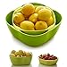 Salad Bowl Set to Hold Fruits, Salads and More. Two-Piece Salad Bowl/Fruit Bowl/Serving Bowl Set. Small and Large Bowl Included. Colors Green + Yellow