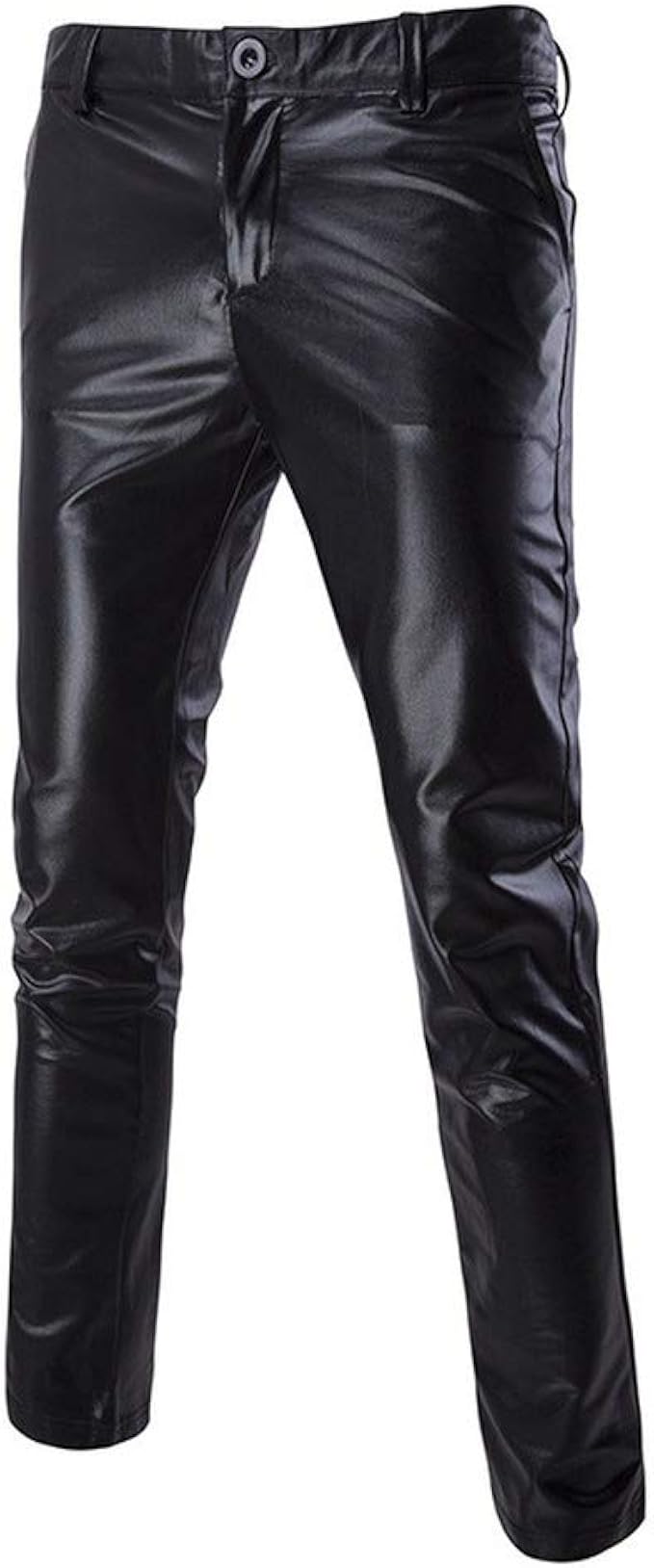Men's Party Club Slim Trousers Solid Colored Basic Classic Metallic