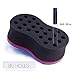 Big Holes Hair Brush Sponge Twist Wave Barber Tool For Dreads Afro Locs Twist Curl Coil Black (1 Pack)