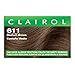 Clairol Balsam Permanent Hair Dye, 611 Medium Brown Hair Color, 3 Count