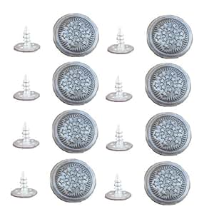 Amazon.com: Suspender Factory No-Sew Instant Buttons - 1/2" (8/Pack)