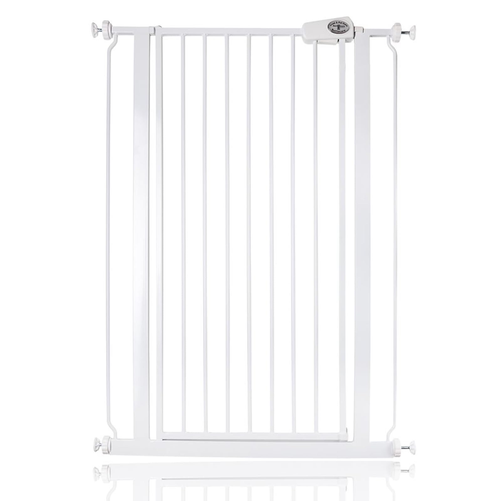 Bettacare Child and Pet Gate, 75cm - 83cm, White, Extra Tall Gate 104cm in Height, Pressure Fit Stair Gate, Baby Gate and suitable for Dog Gate or Pet Barrier, Easy Installation โ image 1