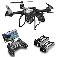 GPS FPV RC Drone with Camera Live Video and GPS Return Home Quadcopter with Adjustable Wide-Angle 720P HD WiFi Camera- Follow Me, Altitude Hold, Intelligent Battery Long Control Range by Super Joy