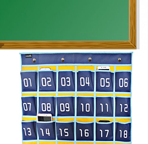 6 Numbered+Classroom+Calculator+Hanging+Organizer
