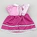ebuddy Cute Pink Color Dress Doll Clothes for 16 Inch (35-40cm) High Simulation Baby