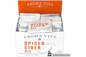 DISCOUNTCOFFEE.COM Aroma Vita Spiced Apple Cider Drink Mix, 40 Single Serve Packets (40 CT Box)