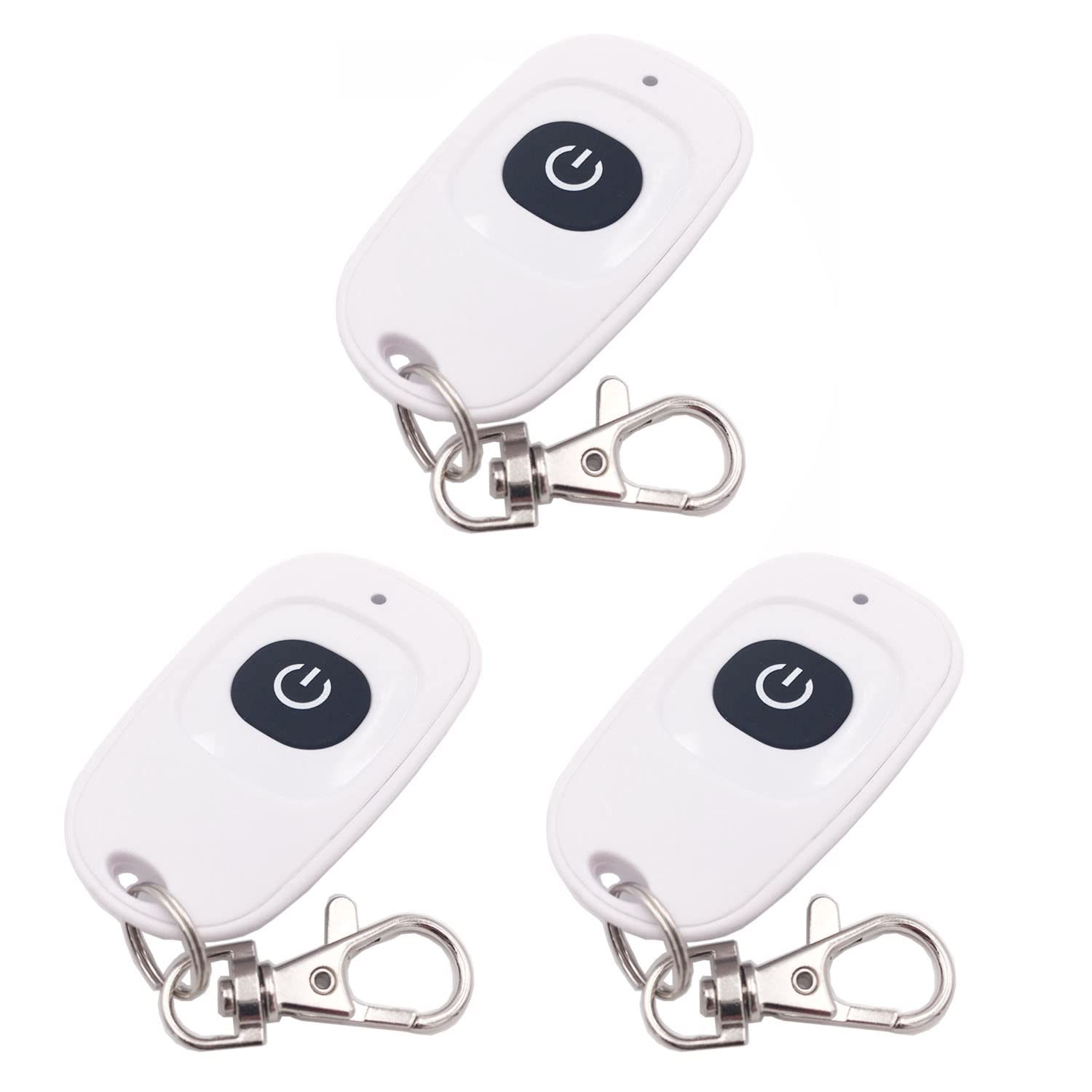 DieseRC 3pcs Remote Control 433Mhz Wireless Remote Control Transmitter Keychain 1527 Learning Code 1 Button, for Use with DieseRC Receiver