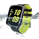 Fitness Tracker, IP68 Waterproof Smart Watch with Heart Rate Monitor Calorie Steps Counter Sleep Monitor for IOS & Android