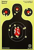 Splatter Spots Silhouette Targets, 12 x 18-Inch (10 Pieces)