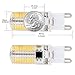 ZEEFO G9 LED Bulbs 3 Pack, Dimmable 4 Watt Warm White 3000K Bi-pin Base Silicone LED Replacement Bulb, AC 110V for Interior Lighting, Ceiling Fan Light Fixture, Chandeliers, 4014-Warm White