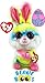 TY Beanie Boos 2018 Easter Collection Lollipop (Multi-color Bunny) & Dixie (Grey Lamb) Gift Set Basket Bundle with Bonus 