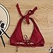 Leadmall Women Two-Piece Bandage Bikini Set, Ladies Push Up Halter Bating Suit Summer Sexy V Neck Bandeau Swimsuitthumb 3