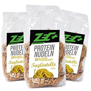 Zec + Protein Low Carb Pasta, Pack of 3 – 3 x 250g, Made in Germany
