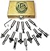 MLCS 6077 Woodworking 1/4-Inch shank Carbide-tipped Router Bit Set, 15-Piece