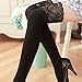 Voberry Women Socks Straight Tube Stockings Lace Trim Leg Warmer Sock (Black)