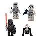 Star Wars Figures | Set of 16 Star Wars Minifigures | The Fearless Rebels VS Galactic Empire Characters| Obi-Wan Kenobi. Luke Skywalker, Han Solo, Chewbacca, R2-D2, Darth Vader, Storm Trooper,Sith...