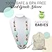 JUNGO BAMBINO Teething Silicon Necklace Chewlery For Nursing Moms To Wear and Baby To Chew, Chewbeads Teether. BPA Free (Mint Chocolate Crisp)