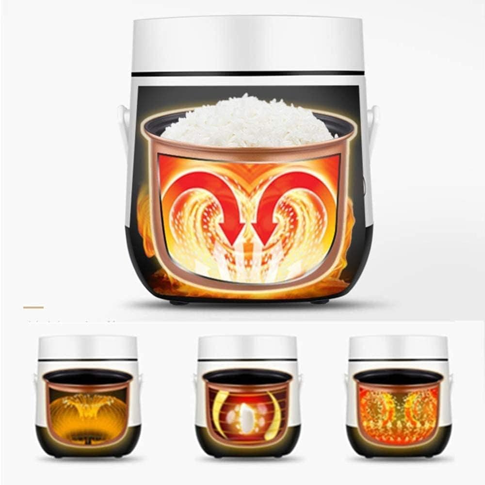 HUANYARI Digital Mini 1 2L Rice Cooker and Steamer Non Stick with Keep Warm Function Premium Inner Pot 1-2 Persons 200W Pink-Pink Evolution