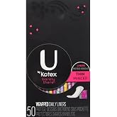 U by Kotex Barely There Thin Lines - 50 ct, Pack of 3