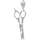 Trendy Necklaces Fine 925 Sterling Silver Hair Stylist Scissor Charm Pendant