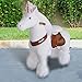 PonyCycle Ride on Toys Kids Riding Horse Ride-on Rocking Horse Pony Cycle for Toddlers Walking Animal Unicorn Toys Birthday Gifts Black Horse Size 4 for Age 4-8 Ux426