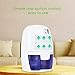 hysure Portable Mini Dehumidifier, Deshumidificador, Bathroom Dehumidifier Electric for Bedroom, Baby Room, Home, Crawl Space, RV, White
