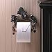 Accent Plus Black Bear Toilet Paper Holder 8.75x5x4.5