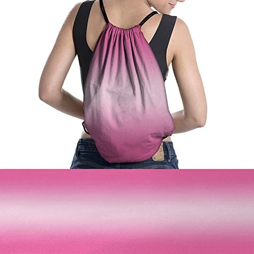 homefeel Ombre dirt bike drawstring bag Appetizing Pink Candy Sweets Inspired Food Themed Vivid Colored Digital Modern Art Printwaterproof Pink