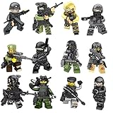 Military Toys | Military Minifigures Set of 9 Army Action Figures |Elite Special Forces, SWAT Team Includes Soldiers Figures, Weapons… |Army Minifigures Set for Boys and Girls 100% Compatible