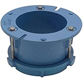 Zurn CF2984-CI4 Cast Iron Torque Set Deep-Bodied Closet Flange, 4" Compress-In Connection, 7" Diameter, 3-3/4" Height (color 