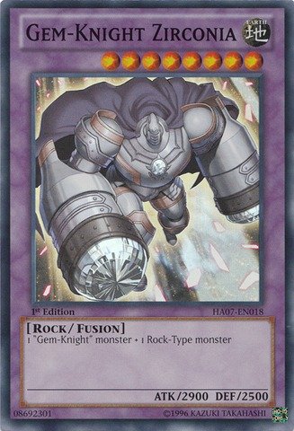 Yu-Gi-Oh! - Gem-Knight Zirconia (HA07-EN018) - Hidden Arsenal 7: Knight of Stars - Unlimited Edition - Super Rare