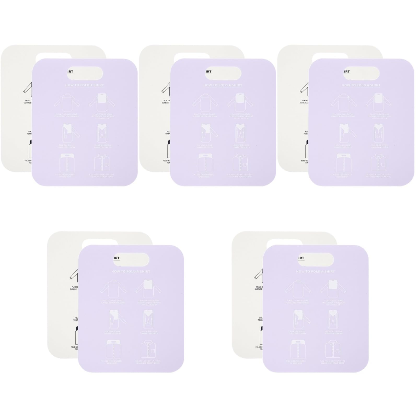 ABOOFAN 10 Pcs Clothes Board Folding Board for Clothes Folding Clothes Plastic Clothes Folding Boards Folders Plastic Shirt Lining Board Shirt Board Liner Laundry Folders Storage Wardrobe