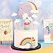 Vanvene Reusable Colorful Rainbow Unicorn Cake Topper Set for Unicorn Party Supplies,Rainbow Unicorn Cake Decorations for Girls,Birthday party, Wedding & Baby Shower