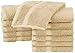 Pinzon Organic Cotton Washcloths (12 Pack), Sand