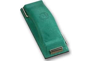 TIME-SHAVER TOOLS, INC. Sanding Block Preppin’ Weapon | Hand Sander Great For Big Hands Or Sore Joints | Reuse Sandpaper Over And Over | Wet Or Dry Sand Wood Or Autobody Much Faster | Green