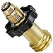 GASPRO niversal Fit Propane Tank Adapter Converts POL to QCC1 / Type 1 with Wrench, Propane Hose Adapter Old to New Connection Type