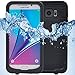 XIKEZAN Note 5 Case Samsung Galaxy Note 5 Waterproof Case Underwater Shockproof Dirtproof Heavy Duty Full Body Armor Defender Protective Hard Cover with Built in Screen Protector & Kickstand Black