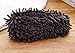 Frjjthchy Warm Microfiber Slippers Floor Dust Dirt Hair Mop Slippers Shoes Anti-slip Moccasin Bedroom Home (Dark gray)
