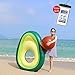 LetsFunny Avocado Pool Float Inflatable Giant Floats with Rapid Valves Pool Party Beach Swimming Raft Floaty Lounger Decorations Toys Games for Adult and Kids