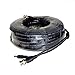 Five Star Cable RG59 Siamese Cable for AHD, TVI, CVI and HD-SDI Camera System with BNC connectors and 2.1mm Power Jack for Plug and Play Connections (100 Ft, Black (4-Pack))