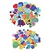 MonkeyJack 150 Pieces Multi Shapes Felt Fabric Patches Felt Scrapbooking Applique Sticker for Scrapbooking Card Making Nursery Decoration Kindergarten Creative DIY Toys For Kids - Geometric