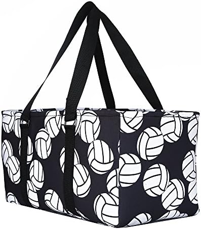 Tote Bag Utility Weekender Tote Open Top Extra Large Beach Tote Perfect for Travel Pool Beach and Car Organizer (Volleyball)