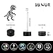 DB.WOR LED Dinosaur Night Light - Colorful LED Lamp 7 Color Change Optical Illusion Touch Table Desk Lamp Birthday Gift for Men Boyfirend Boys Kids Baby