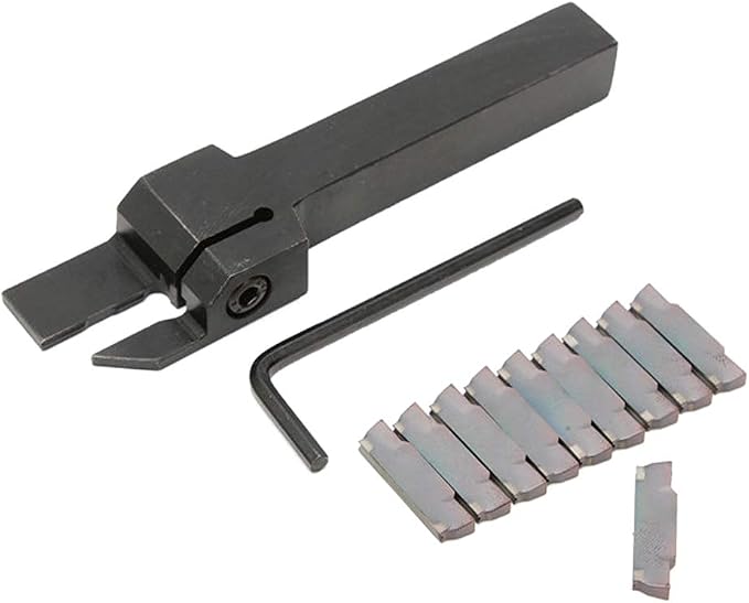 Kit Tournage 10 Inserts RPMT10T3MO + Porte-outil SRAPR1616H10 + Clé - Pour Tour à Métaux, Acier Haute Qualité - 2
