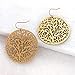 Humble Chic Vegan Leather Earrings for Women - Teardrop Leaf Dangle Statement Filigree Dangling Lightweight Boho Vintage-Style Drops