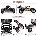 RC Cars PROTECTOR 1/12 Scale 4WD Off-Road Buggy 38 KM/H High Speed with LED Lights, 2.4 GHz Radio Controlled All Terrain Waterproof Trucks RTR Electric Power 2 Rechargeable Batteries 7.4 V 1500 mAh